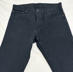 Visvim Jeans Mens Social Sculpture Black Sz 30 x 30 00 CMYK BLK Cotton Linen